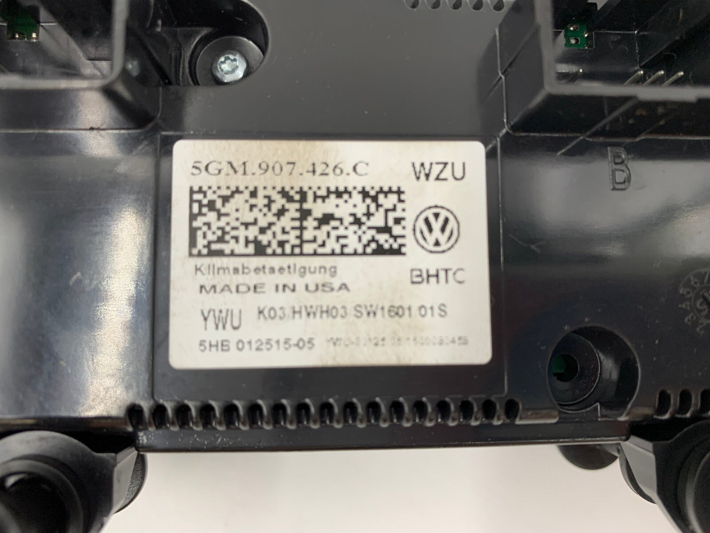 2017 Volkswagen Golf GTI AC Heater Climate Control Temperature Unit D01B28031