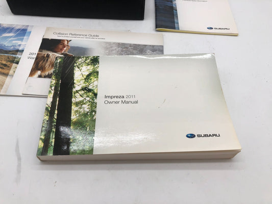 2011 Subaru Impreza Owners Manual Set with Case OEM A01B43084