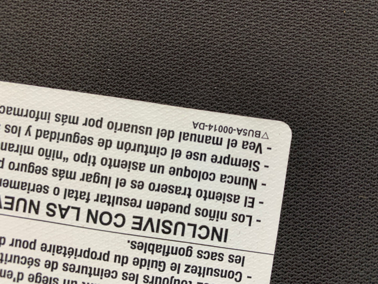 2011-2015 Ford Explorer Passenger Sun Visor Black Illuminated OEM B01B39029