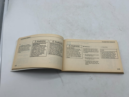2001 Mazda 6 Owners Manual OEM R01B15011