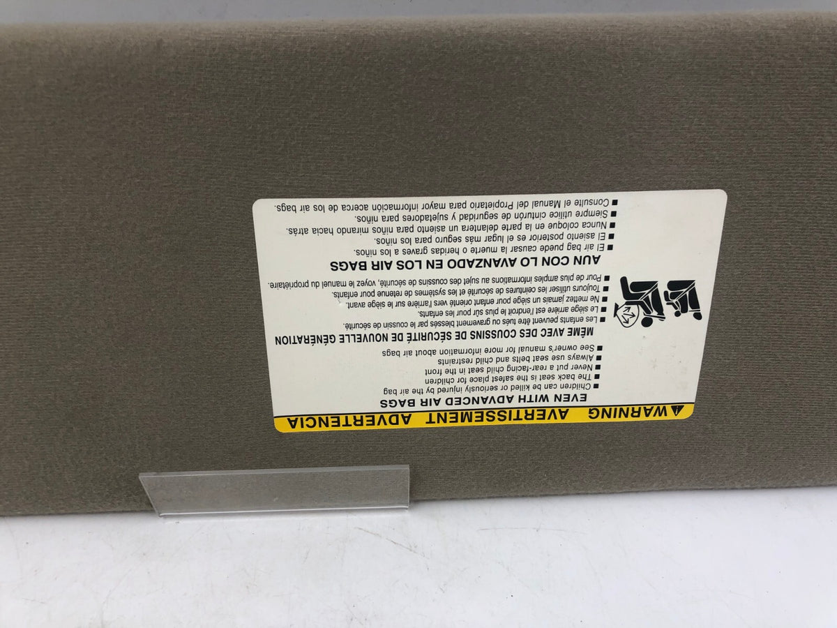 2011-2014 Toyota Sienna Passenger Sun Visor Illuminated Beige OEM A03B21052