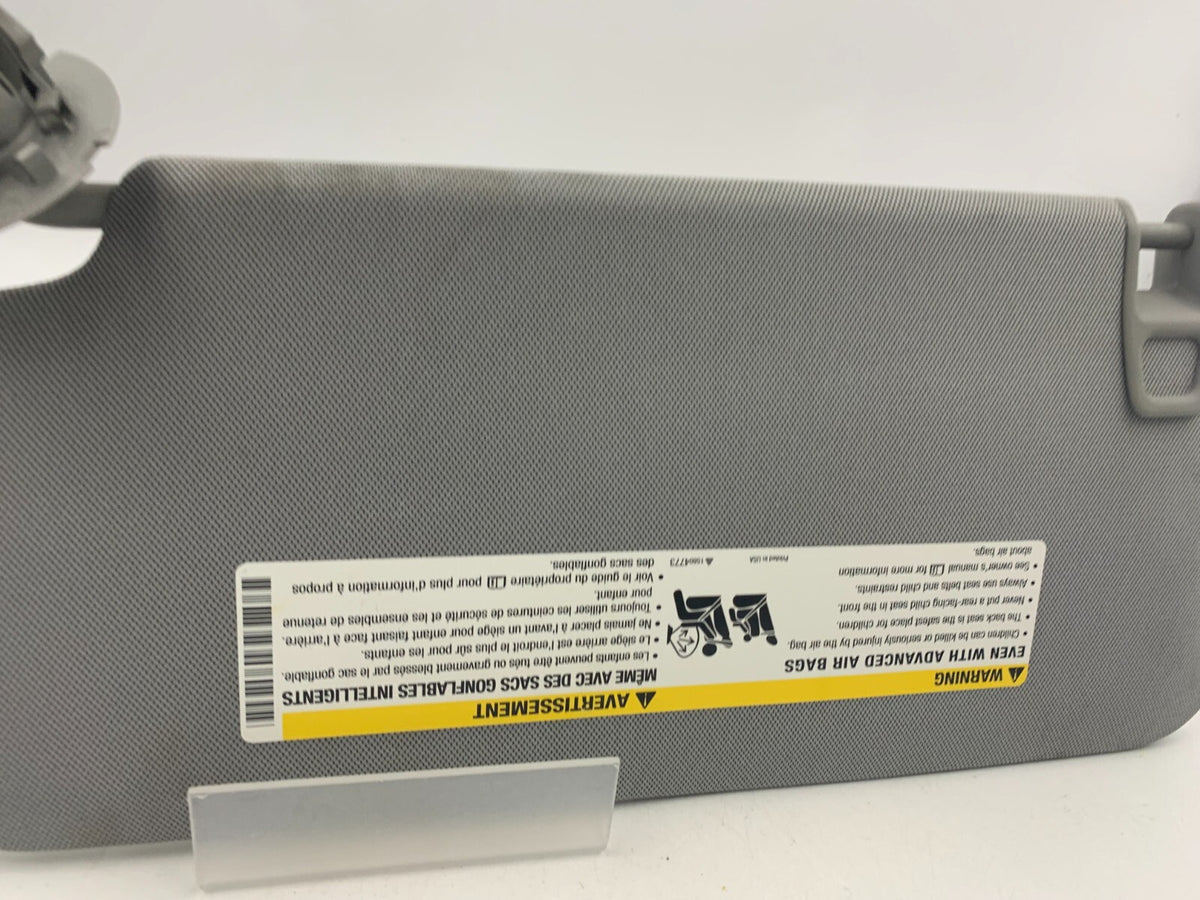 2017-2020 Chevrolet Trax Passenger Sun Visor Gray OEM C01B38062