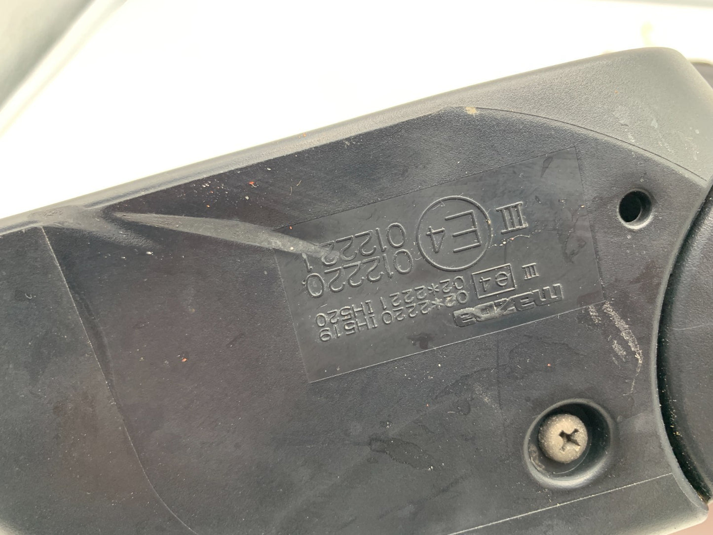 2007-2009 Mazda 3 Driver Side View Power Door Mirror Red OEM C01B12002