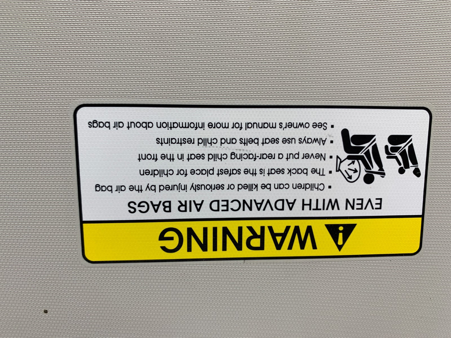 2014-2018 Kia Soul Passenger Sun Visor Gray OEM A02B51002