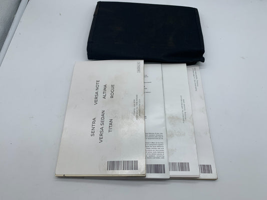 2016 Nissan Versa Sedan Owners Manual Set with Case OEM A02B43006