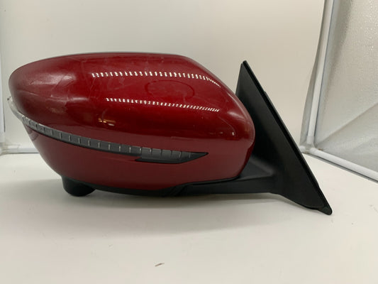 2017-2020 Nissan Rogue Passenger Side View Power Door Mirror Red OEM A03B42001