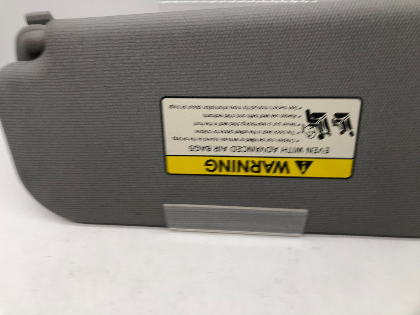 2012-2017 Kia Rio Passenger Sun Visor Gray OEM A01B07006