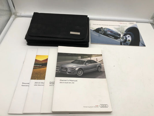 2013 Audi A4 Sedan Owners Manual Set with Case OEM E01B17029