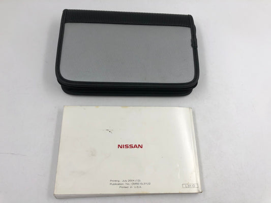 2005 Nissan Altima Owners Manual with Case OEM B02B06002