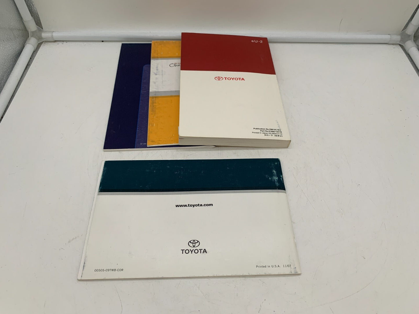 2009 Toyota Corolla Owners Manual Set OEM D01B60005