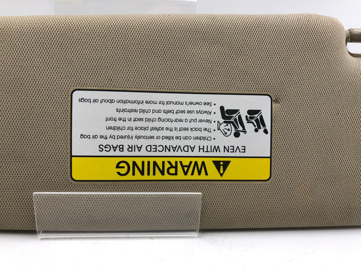 2011-2016 Kia Optima Passenger Sun Visor Sunvisor Tan Illuminated OEM D03B11024