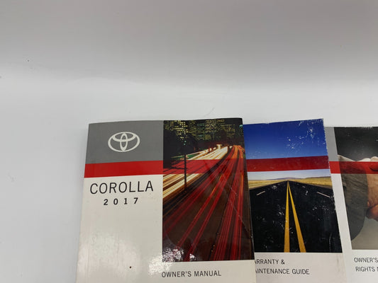 2017 Toyota Corolla Owners Manual Set OEM D01B12056