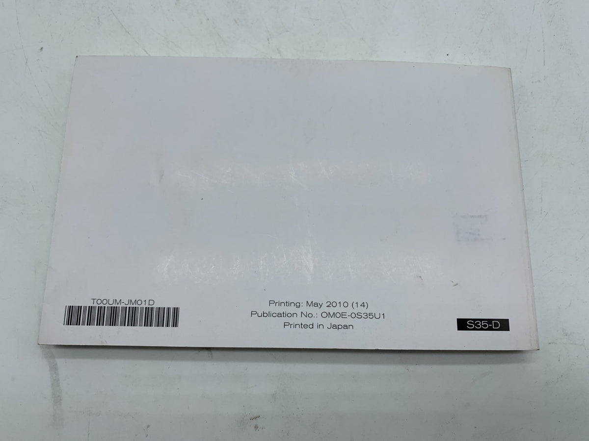 2010 Nissan Rogue Owners Manual Set OEM R01B25022