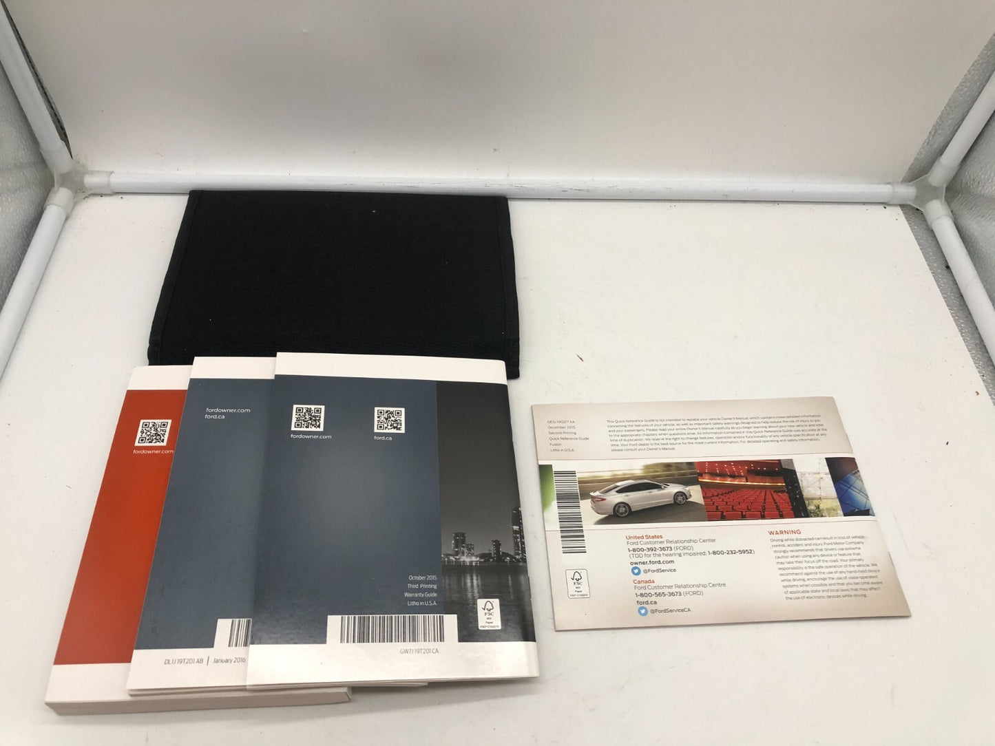 2016 Ford Fusion Owners Manual Set with Case OEM D03B67014