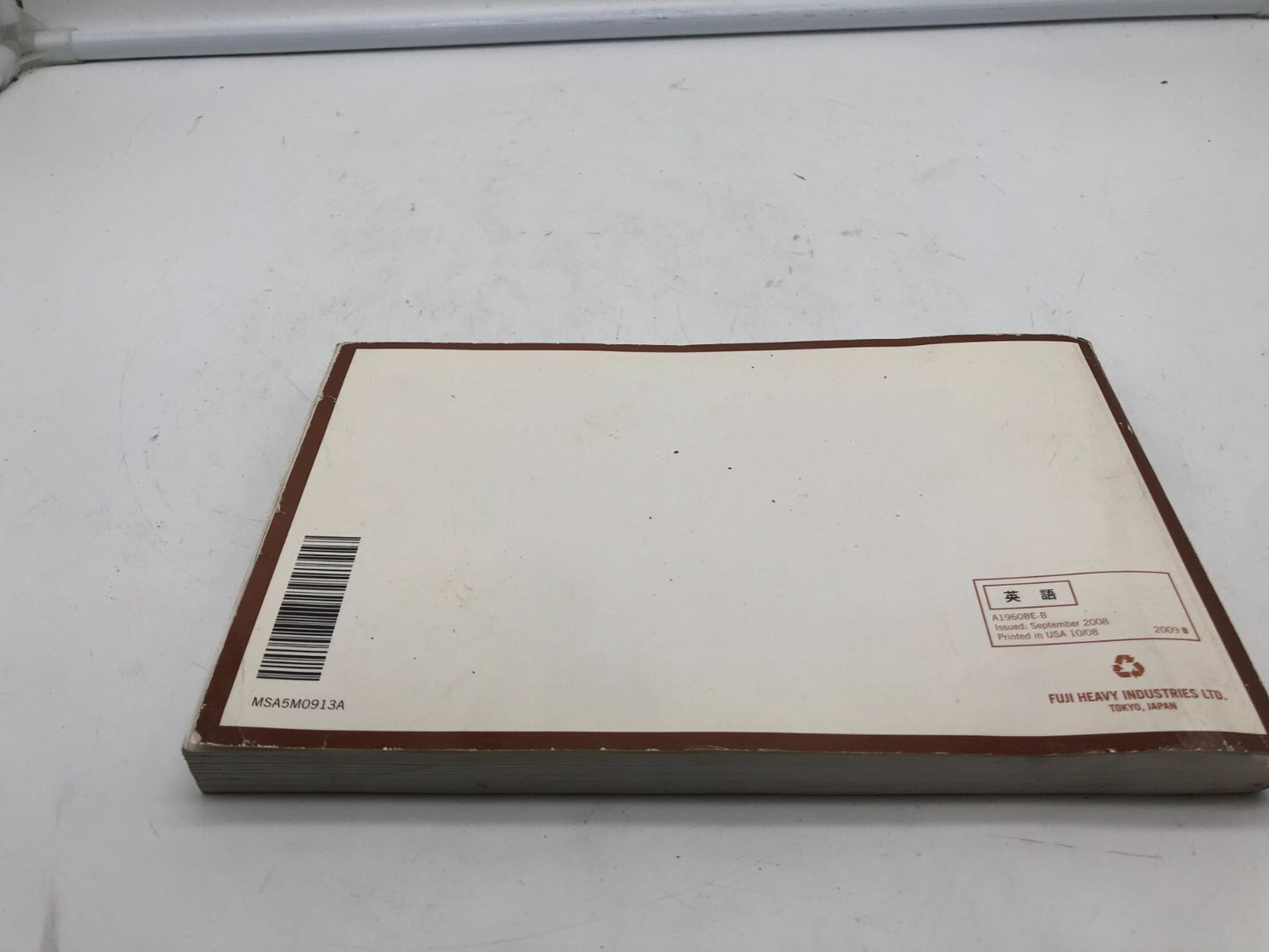 2009 Subaru Impreza Owners Manual OEM D02B03001