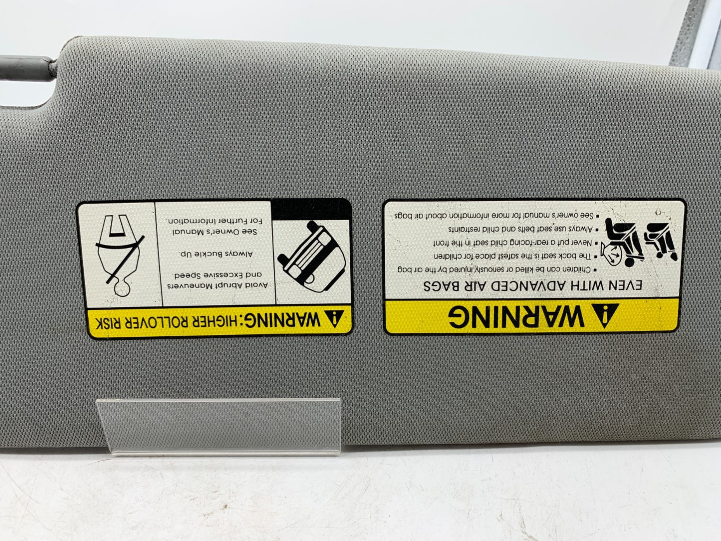 2011-2015 Kia Sorento Driver Sun Visor Gray OEM A03B40004