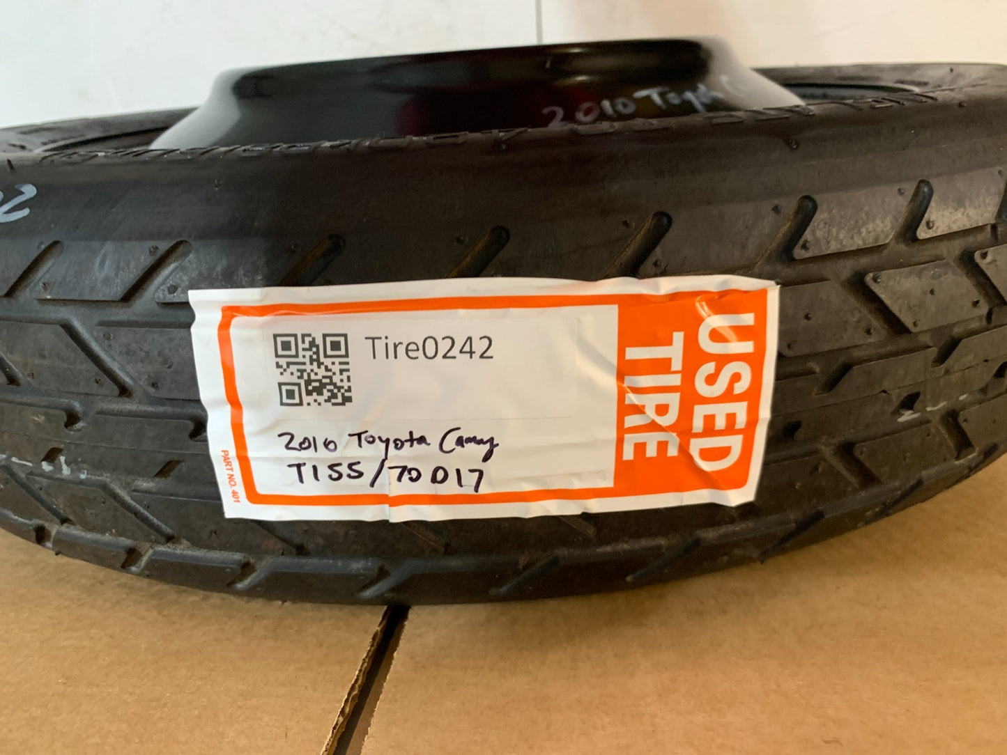 2007-2017 Toyota Camry 17" Spare Tire Compact Donut Wheel OEM T155/70D15