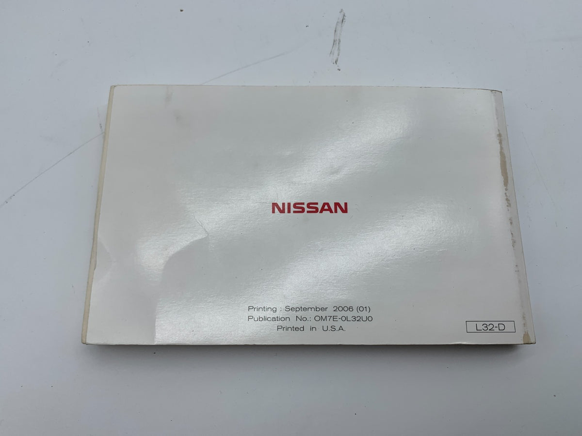 2007 Nissan Altima Owners Manual OEM R01B33001