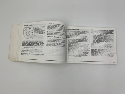 2006 Pontiac Torrent Owners Manual OEM C04B34023