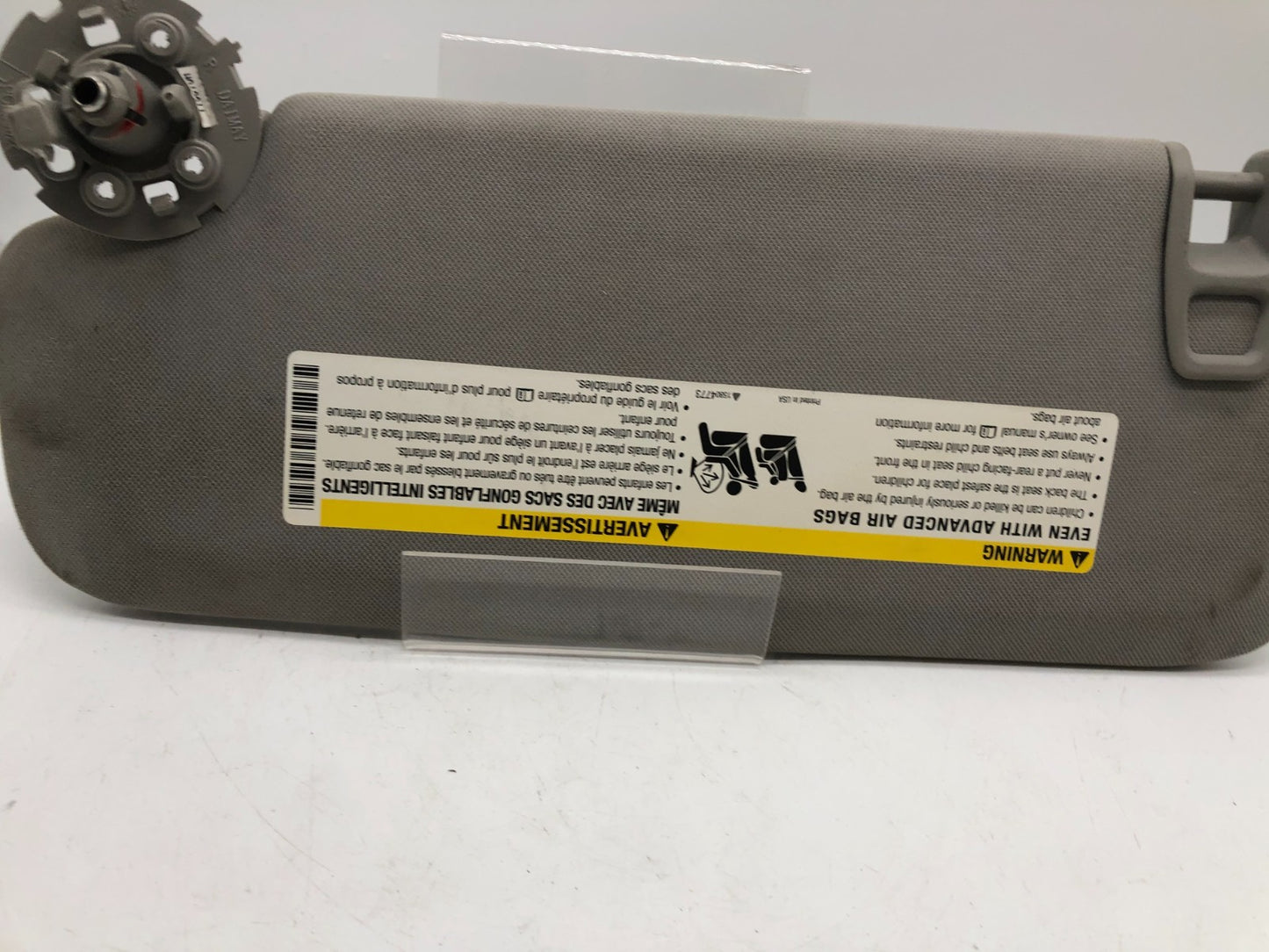 2004-2012 Chevrolet Malibu Passenger Sun Visor Gray OEM B04B22032