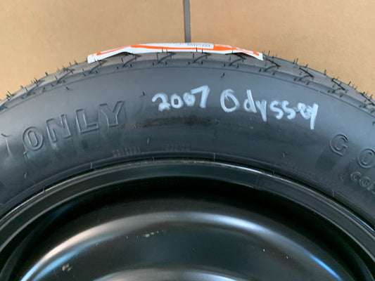 2005-2010 Honda Odyssey 17" Spare Tire Wheel Compact Donut T135/80D17