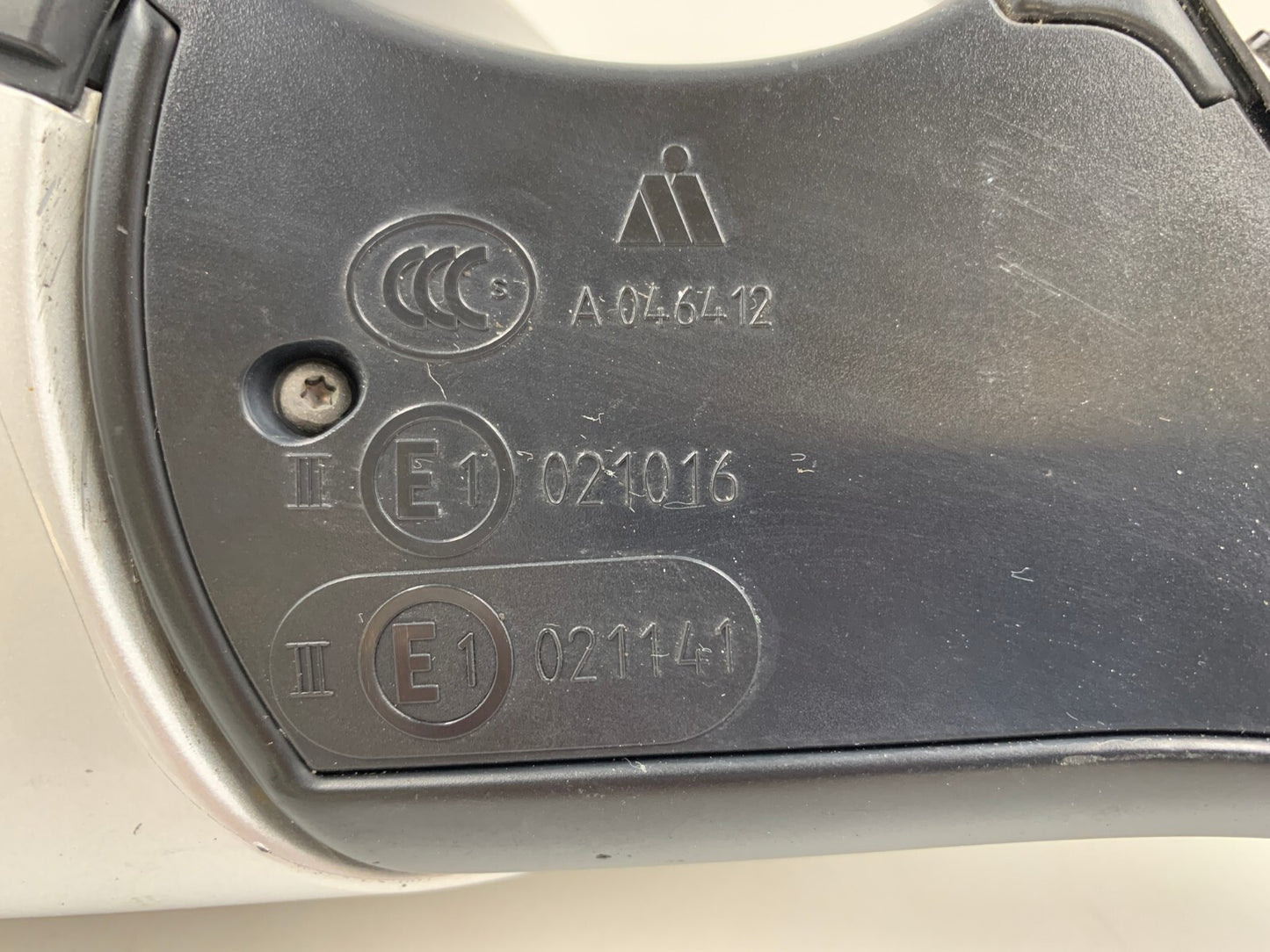 2012-2013 BMW 535i Driver Side View Power Door Mirror Silver OEM