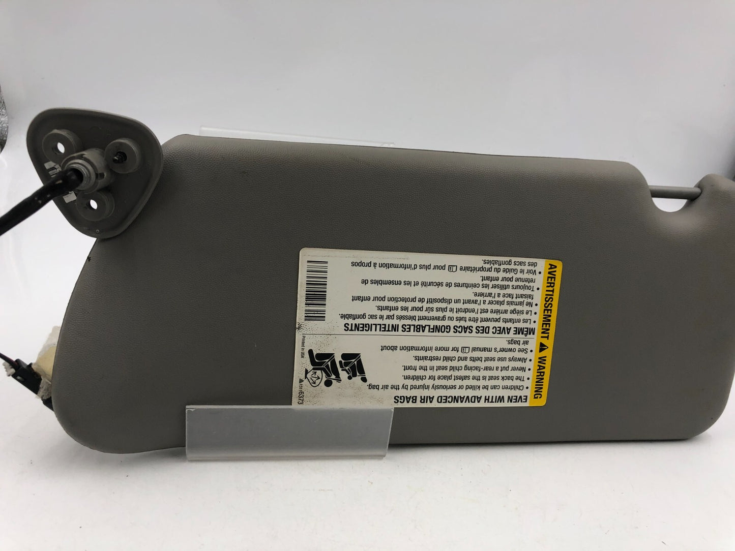 2003-2007 Cadillac CTS Passenger Sun Visor Gray Illuminated OEM A04B27023