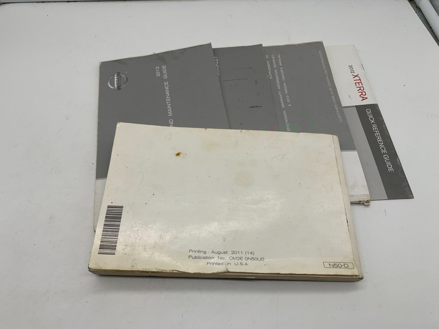 2012 Nissan Xterra Owners Manual Set OEM
