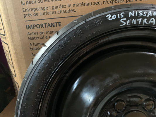 2015-2019 Nissan Sentra 16" Spare Tire Wheel Compact Donut T125/70D16