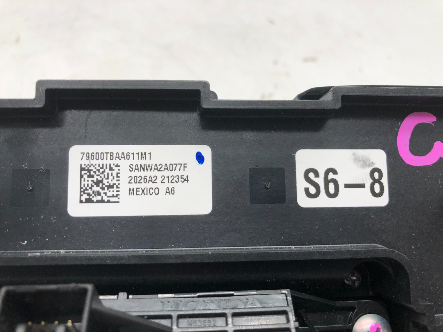 2016-2018 Honda Civic AC Heater Climate Control Unit OEM E03B39073