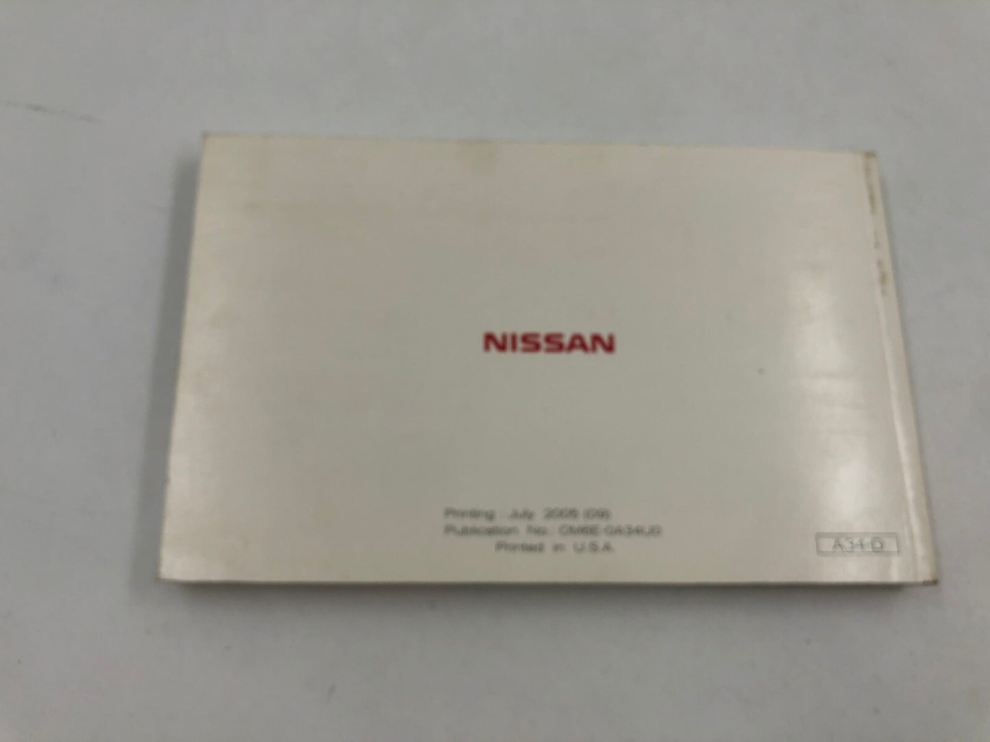 2006 Nissan Maxima Owners Manual OEM C02B10017