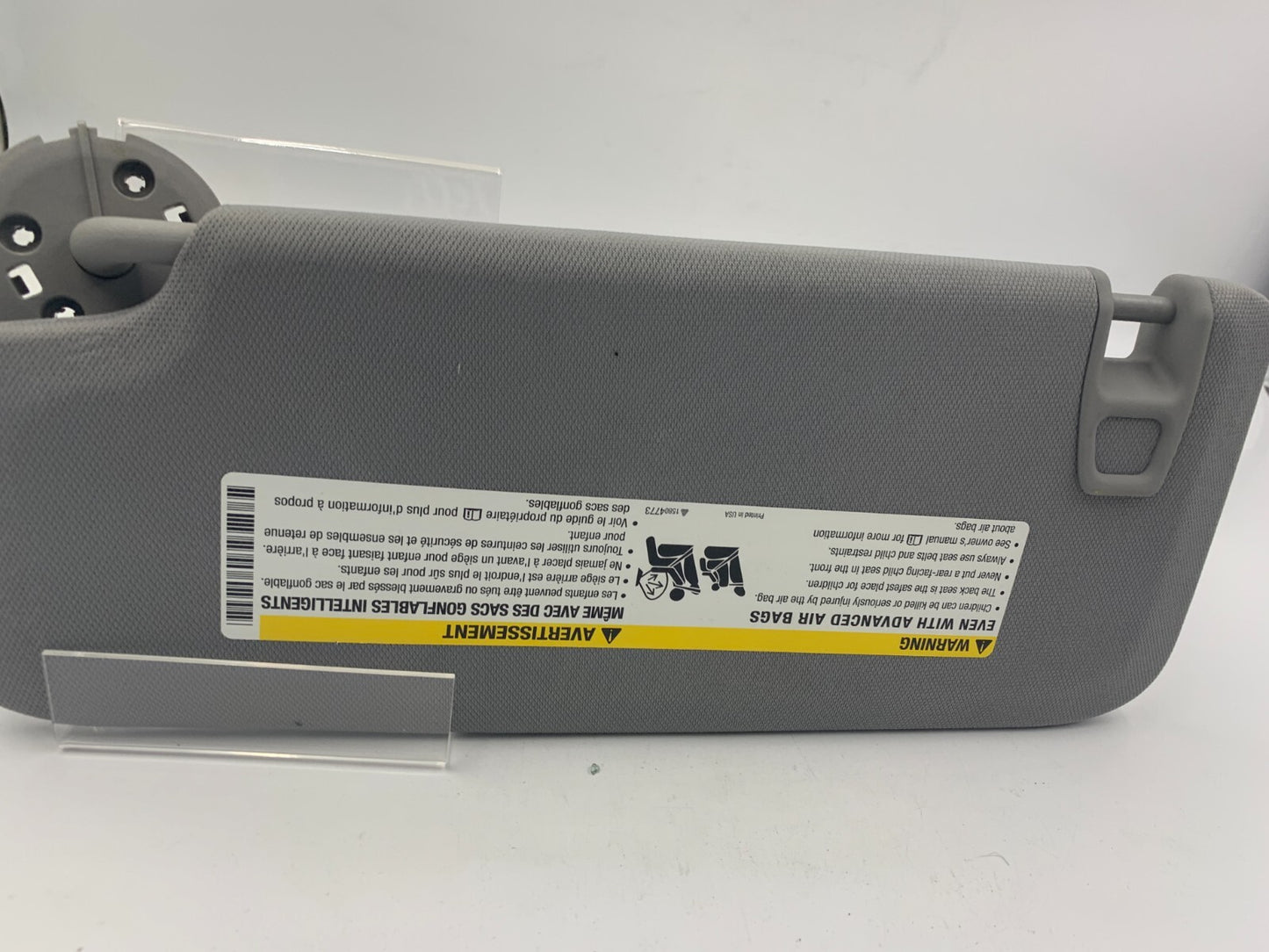 2016-2021 Chevrolet Malibu Passenger Sun Visor Gray OEM C01B37064