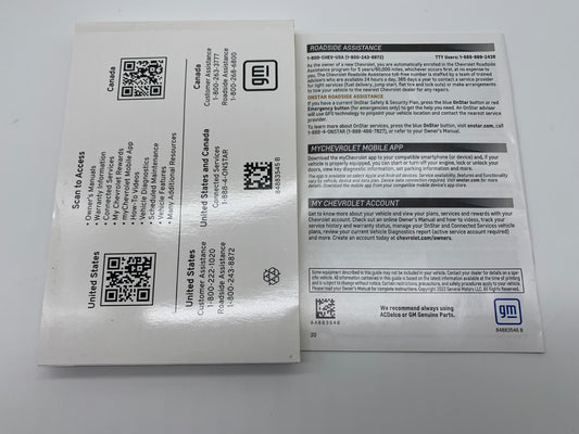 2023 Chevrolet Trailblazer Owners Manual Set OEM B03B23028