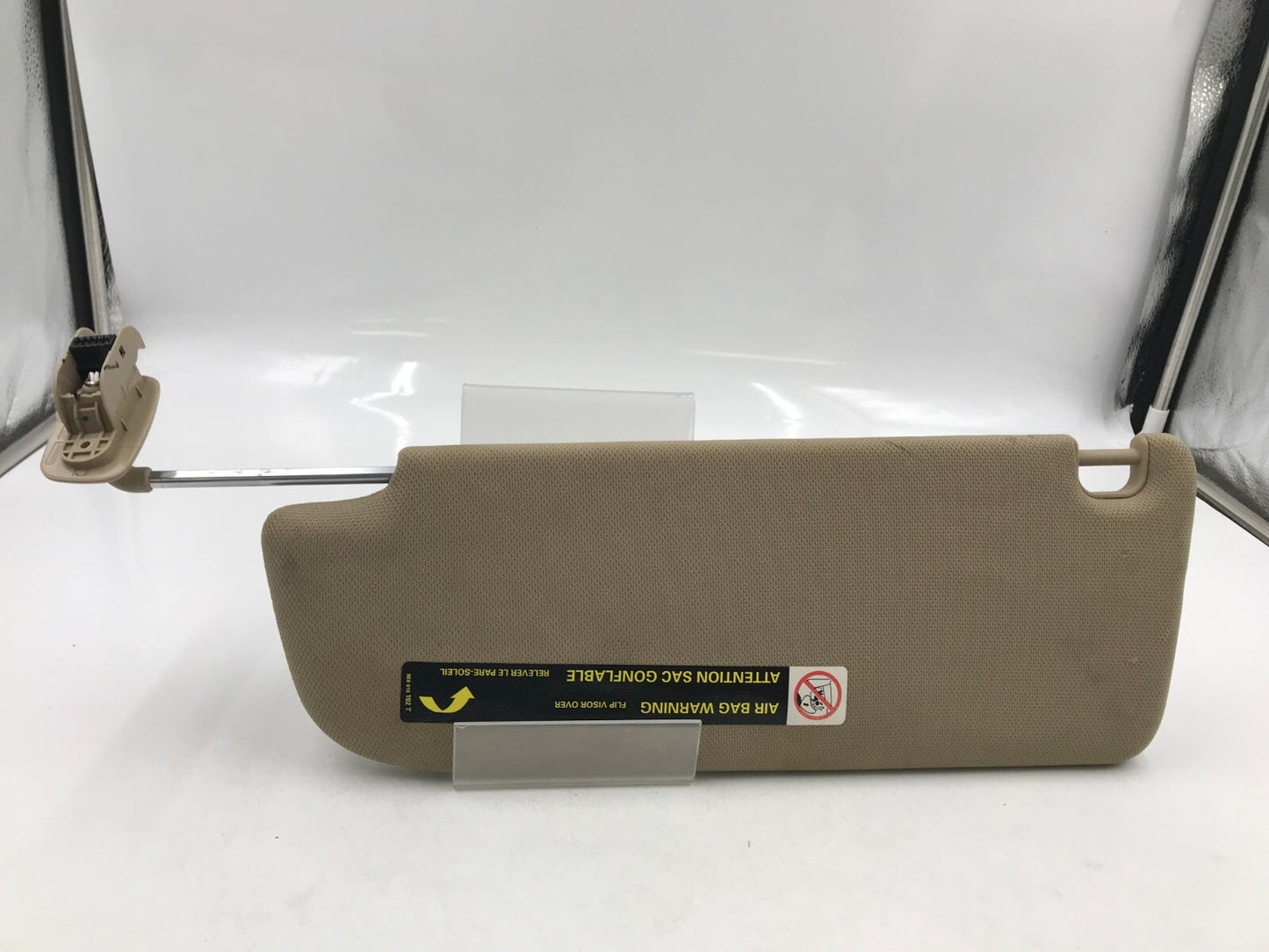 2005-2011 Audi A6 Passenger Sun Visor Tan Illuminated OEM D04B68002