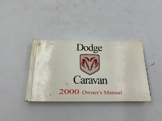 2000 Dodge Caravan Owners Manual OEM B02B49044
