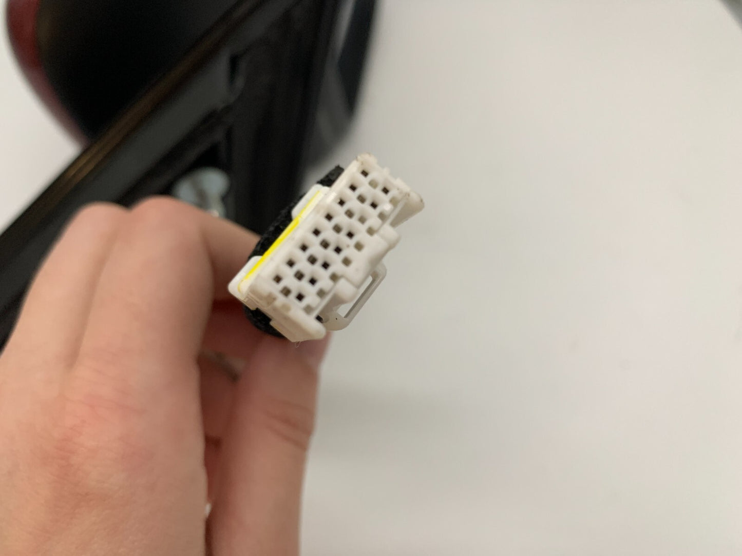 2017-2020 Nissan Rogue Passenger Side View Power Door Mirror Red OEM A03B42001