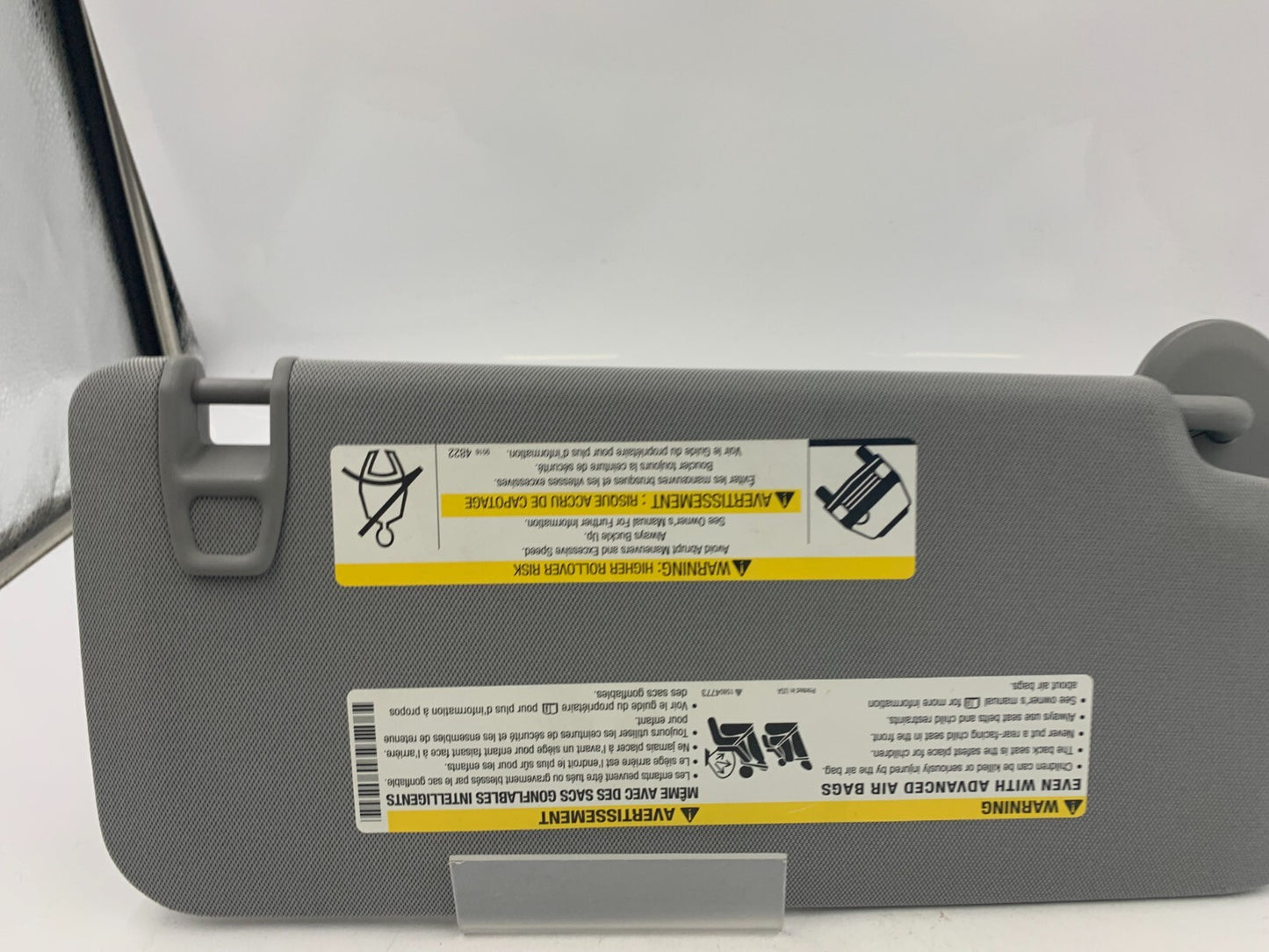 2017-2020 Chevrolet Trax Driver Sun Visor Gray OEM B03B06081