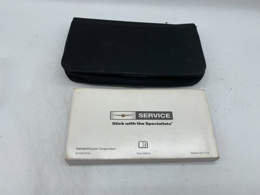 2007 Chrysler Pacifica Owners Manual with Case OEM D01B03009