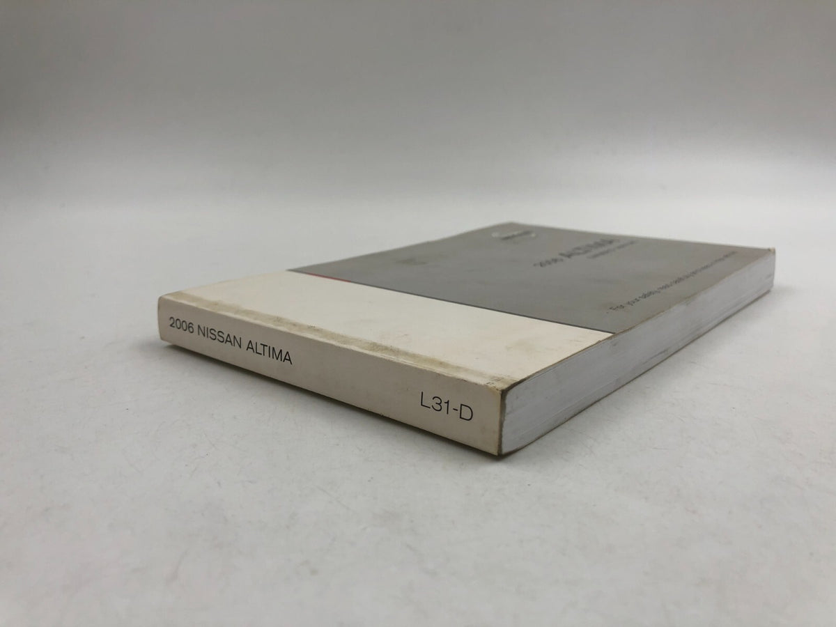 2006 Nissan Altima Owners Manual OEM D04B46058