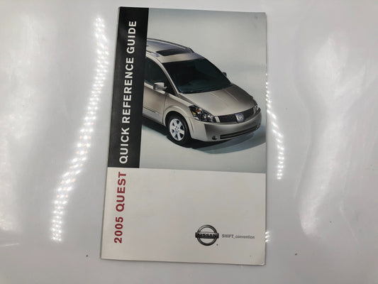 2005 Nissan Quest Owners Manual Set with Case OEM C02B10082