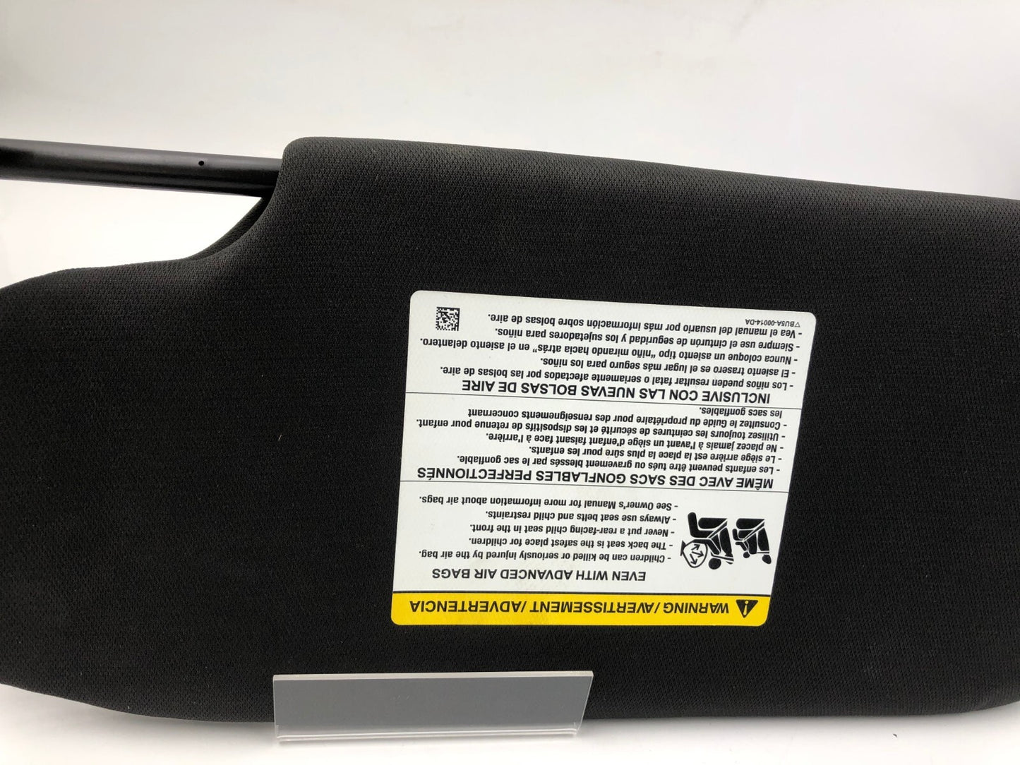 2013-2019 Ford Taurus Passenger Sun Visor Sunvisor Black Illuminated C03B34084