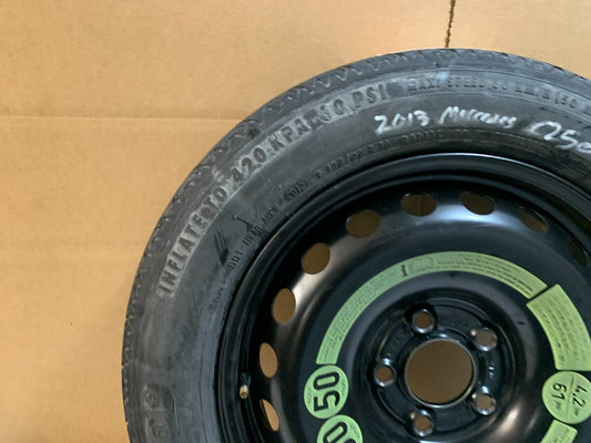2013 Mercedes Benz C250 16" Spare Tire Wheel Compact Donut T125/90R17