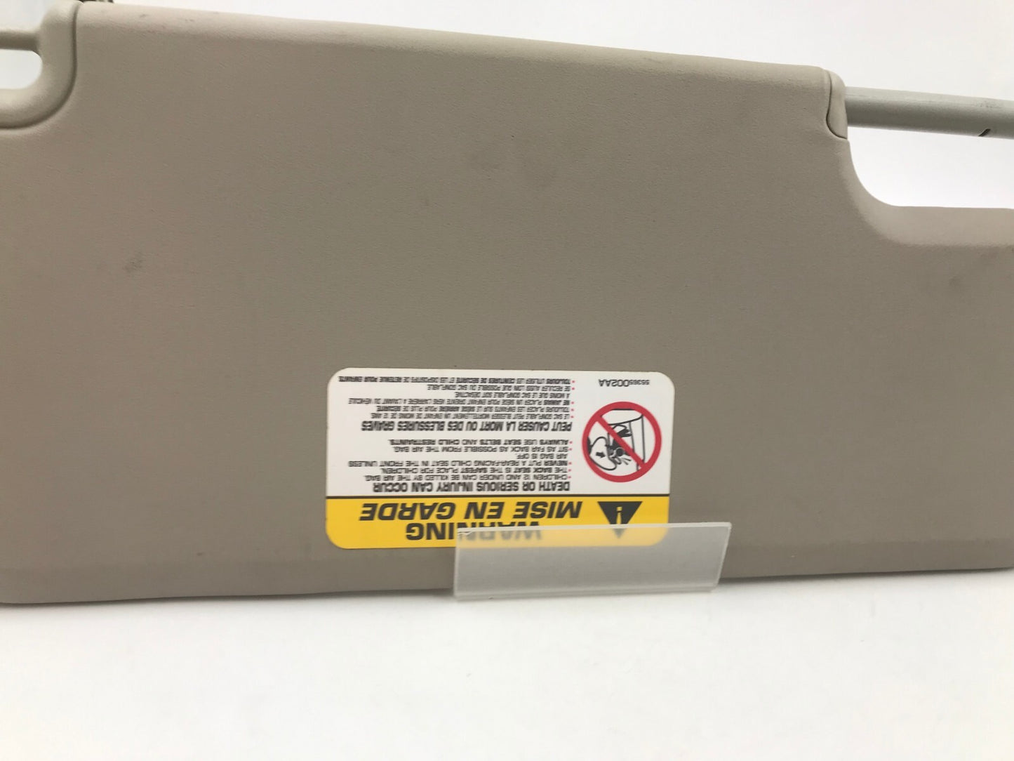 2009-2012 Dodge Ram 2500 Driver Sun Visor Sunvisor Gray OEM D03B58002
