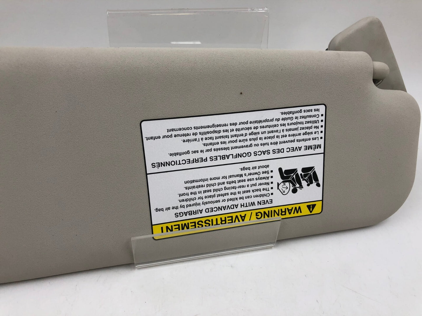 2017-2019 Jaguar XE Driver Sun Visor Gray OEM D02B10025