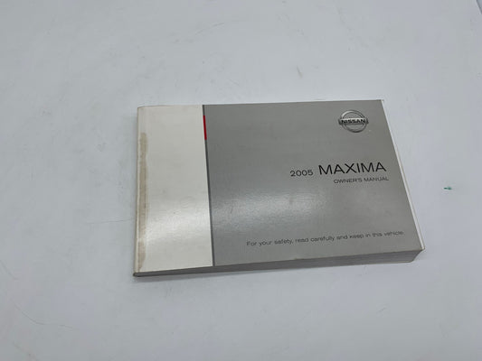 2005 Nissan Maxima Owners Manual OEM R01B37033