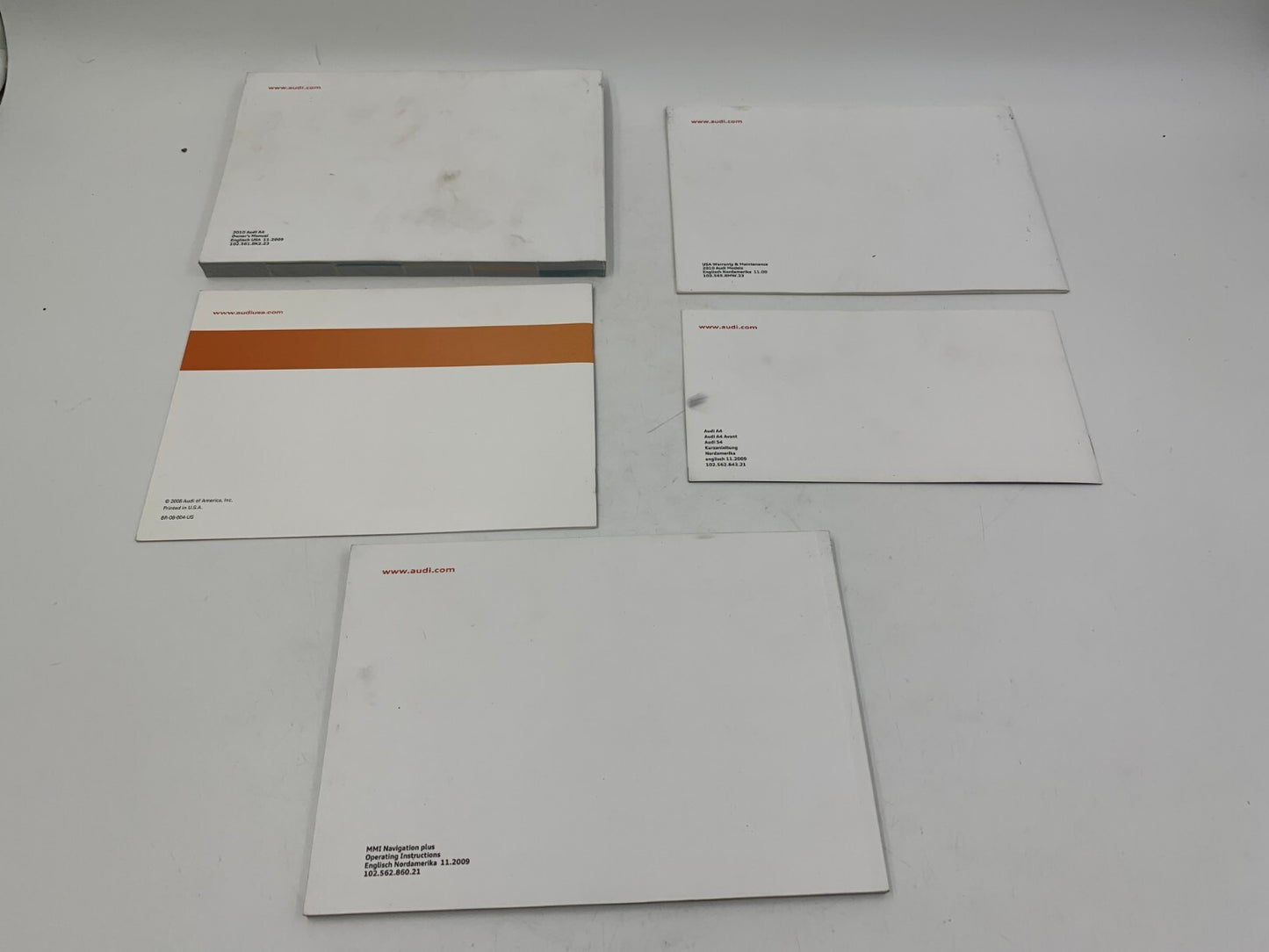 2010 Audi A4 Sedan Owners Manual Set with Case OEM D01B43006