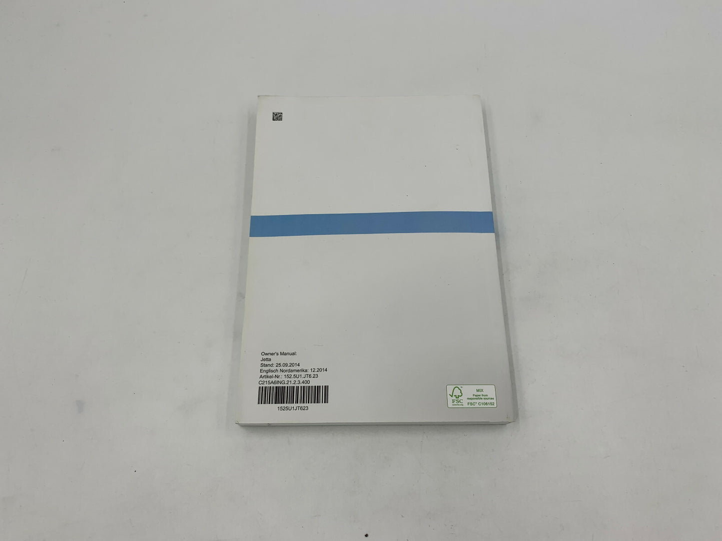 2015 Volkswagen Jetta Owners Manual Set with Case OEM B02B28026