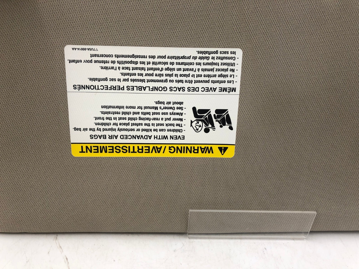 2009-2012 Ford Flex Passenger Sun Visor Gray Illuminated OEM A03B50069