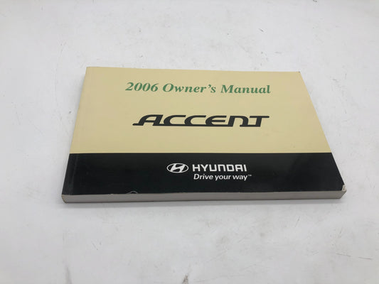 2006 Hyundai Accent Owners Manual OEM A01B04008