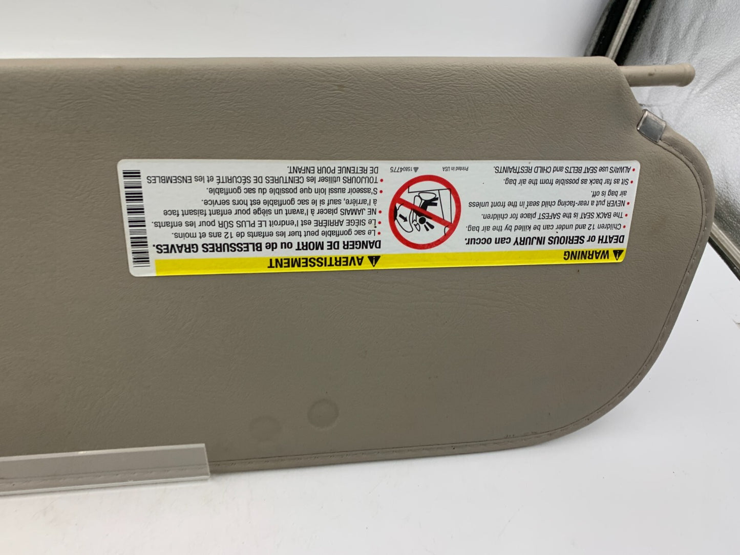 2003-2019 Chevrolet Express 2500 Passenger Sun Visor Gray Illuminated D01B16003
